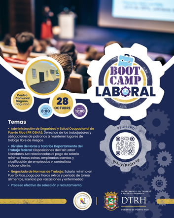 Aviso de Boot Camp Laboral en Naguabo